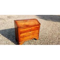 408 a, antiek kersenhouten secretaire te koop