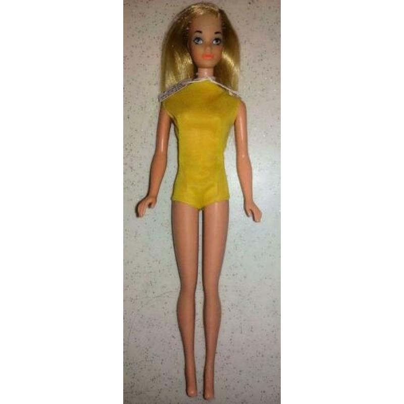 Vintage 8587-1975 Canadian TnT Barbie in original swimsuit