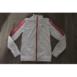 Wit vest ADIDAS, maat 164 (NE)