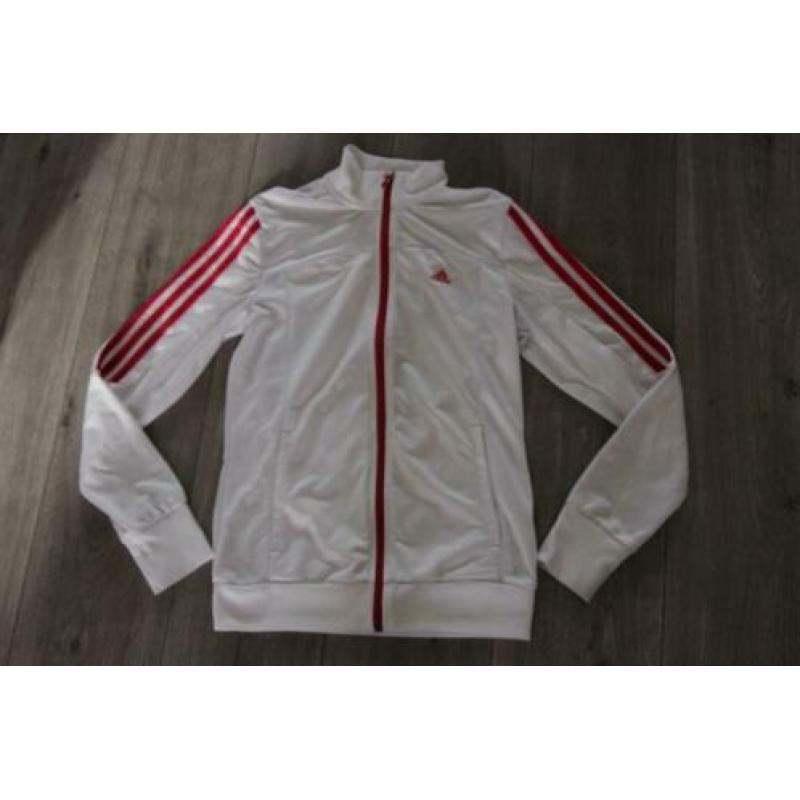 Wit vest ADIDAS, maat 164 (NE)