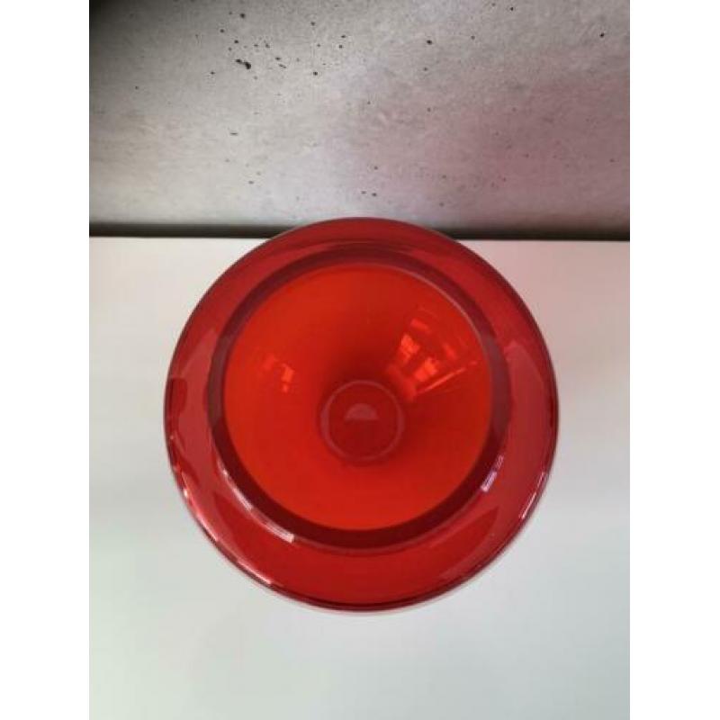 grote rode glazen vaas rood glas