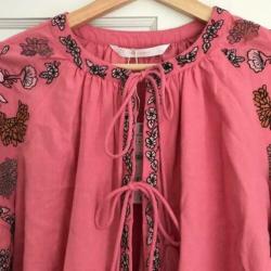 ZARA top jasje geborduurd boho bohemian maat S EGF