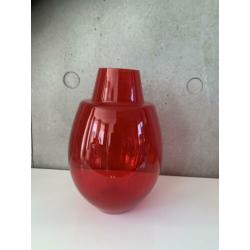 grote rode glazen vaas rood glas