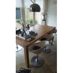 Eetkamertafel sheesham hout 2.10 mtr x 1.00 mtr