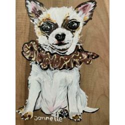 Chihuahua houten decoratie