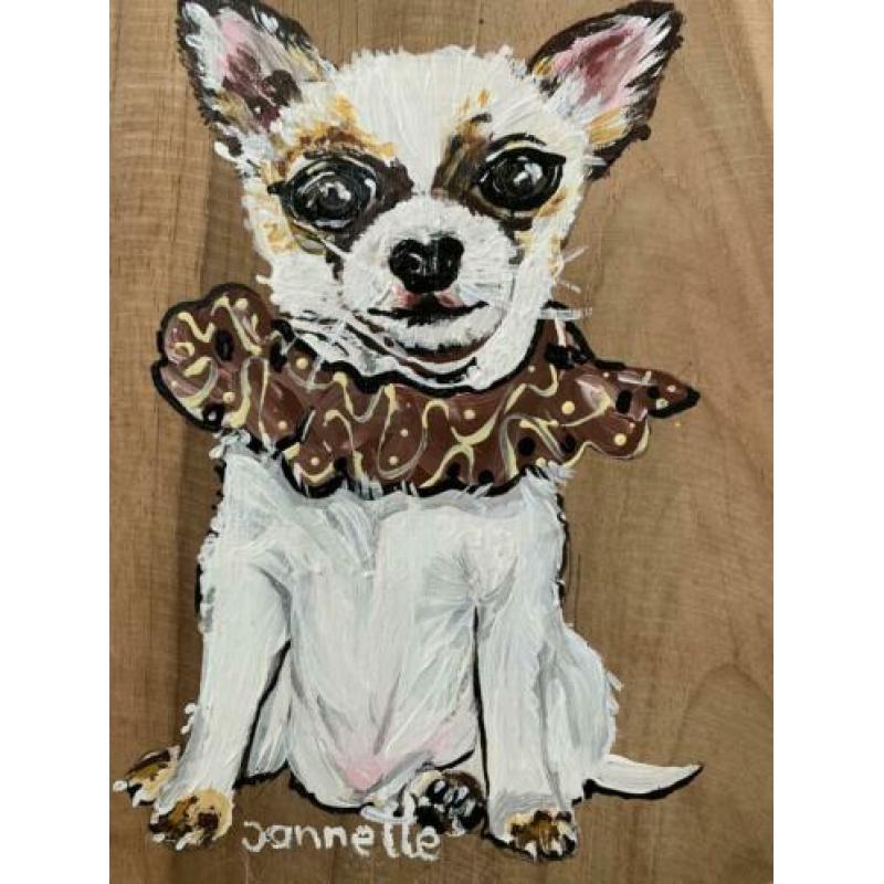 Chihuahua houten decoratie