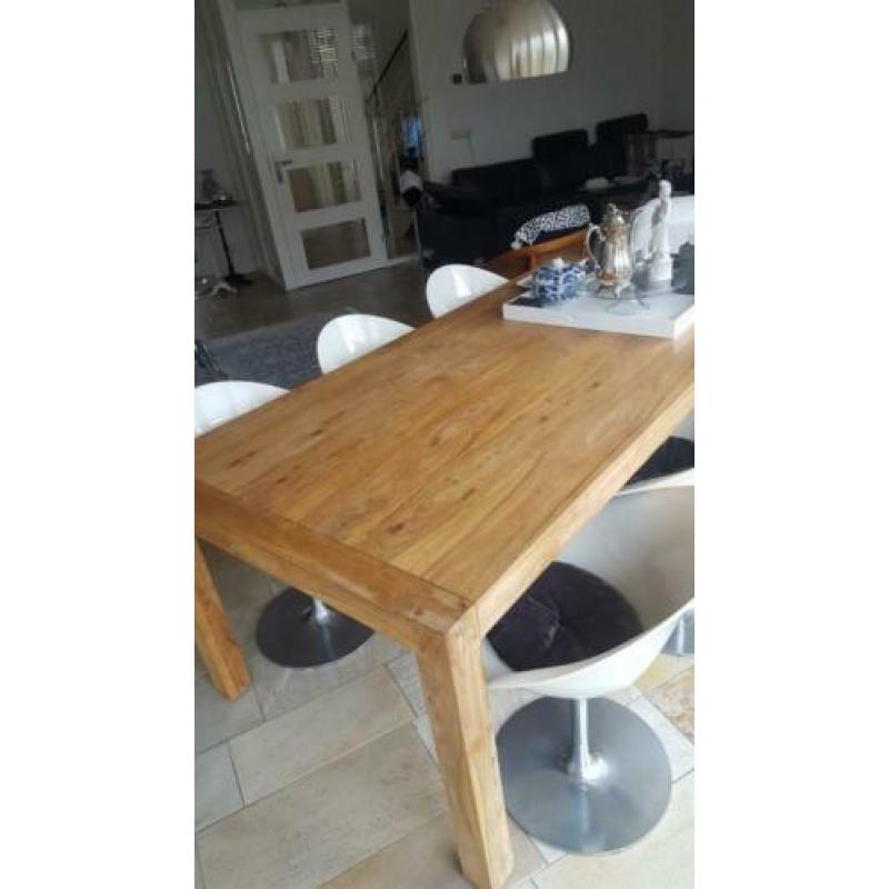 Eetkamertafel sheesham hout 2.10 mtr x 1.00 mtr