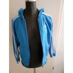 Adidas joggingsjas blauw 146