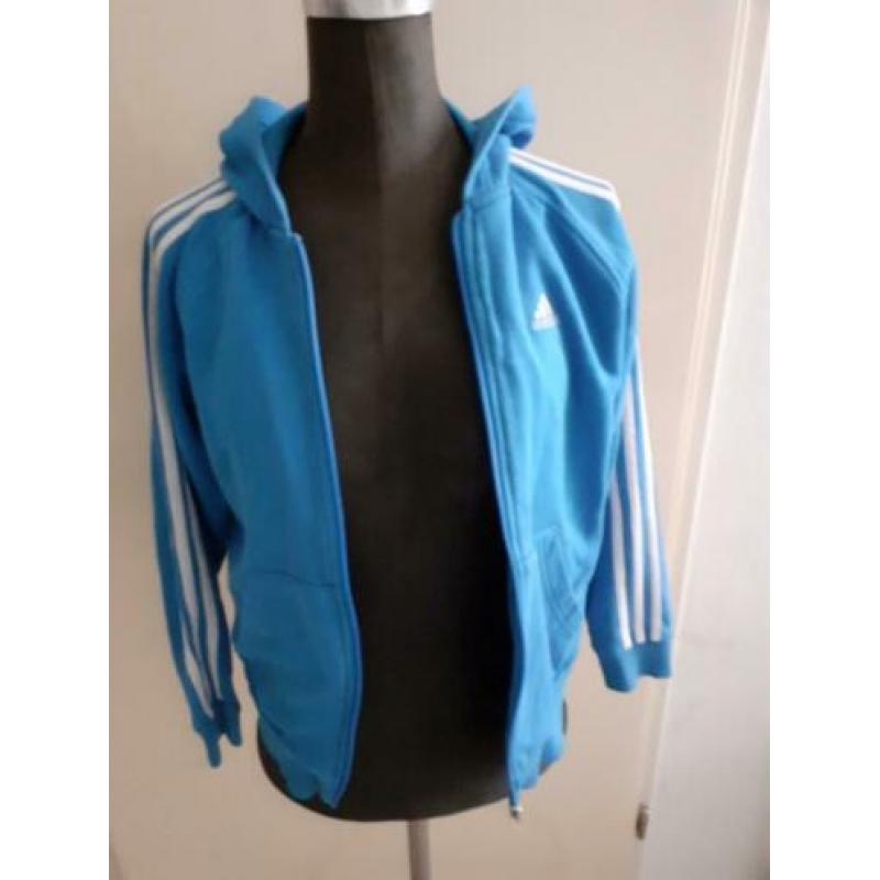 Adidas joggingsjas blauw 146