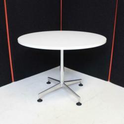 Kusch & Co Design tafel, Kantinetafel, Eettafel, Wit /chroom