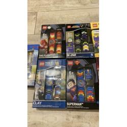 Lego, Superman, Flash, Kai, Batgirl, Joker, horloges, nieuw