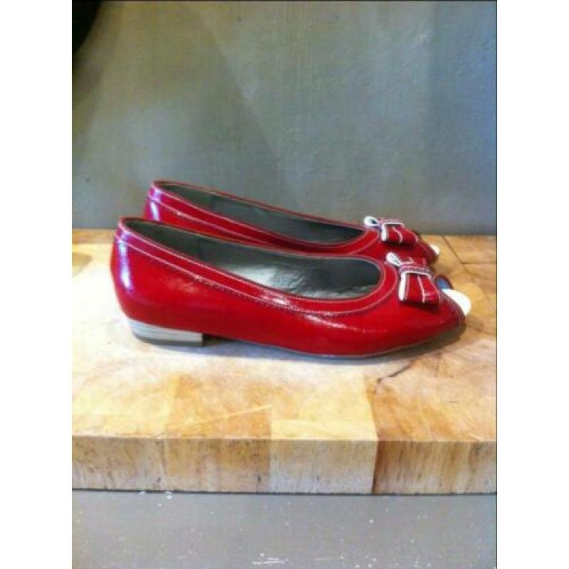 Ara Jenny by Ars pumps open teen mt 40 / 2 cm hak rood lak