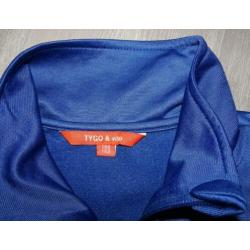 Set jasje broek joggingpak blauw geel 134-140 | Tygo & Vito