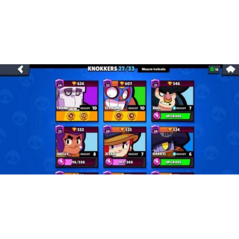 Brawl stars account 14k plus trofeeën