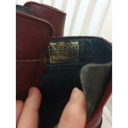 Enkellaarzen Tommy Hilfiger bordeaux wijnrood mt 38