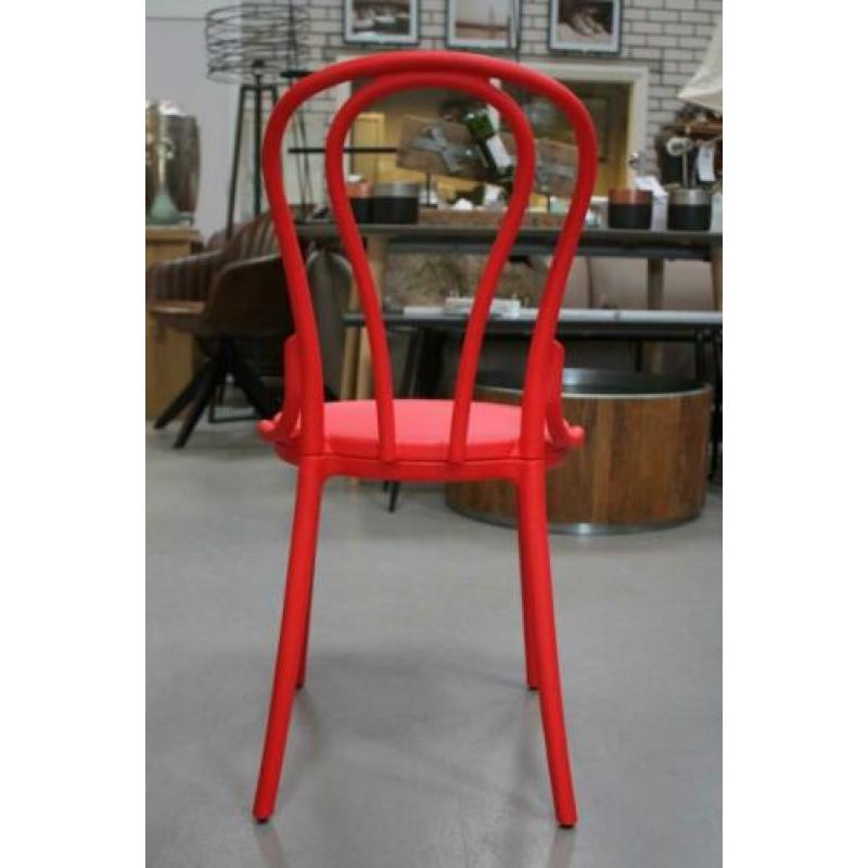 19 leuke hippe eetkamerstoelen tuinstoelen rood horeca SALE!