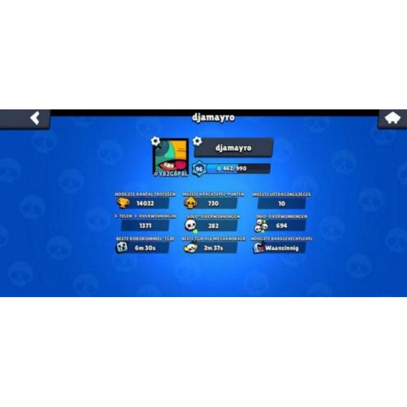 Brawl stars account 14k plus trofeeën