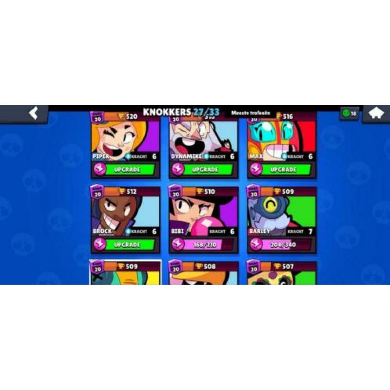 Brawl stars account 14k plus trofeeën