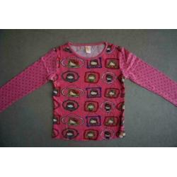 ZGAN Frendz Roze Shirt Shirtje Longsleeve, Popjes, Mt. 116