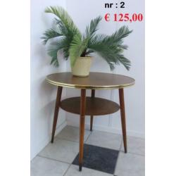 50 JAREN verschillende sidetable koffietafel TV TAFEL