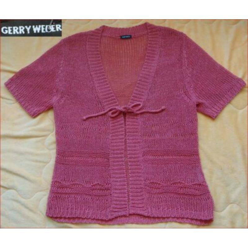 GERRY WEBER roze vest/bolero maat L/XL zgan