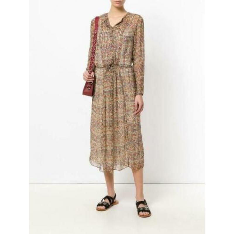 Isabel marant zijde maxi dress fr36 chifon zijde