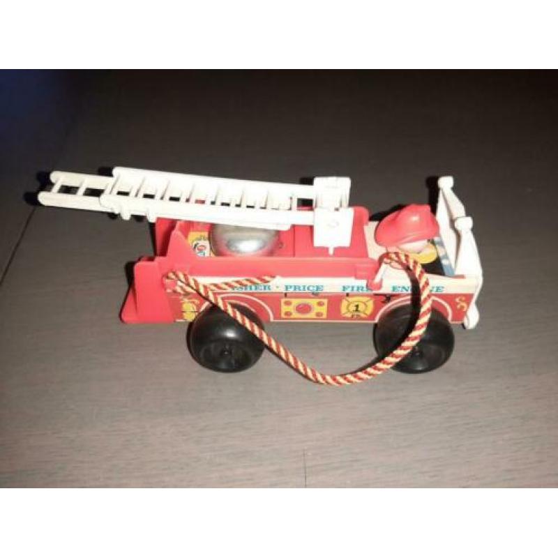 fisher price brandweer brandweerauto + bus schoolbus