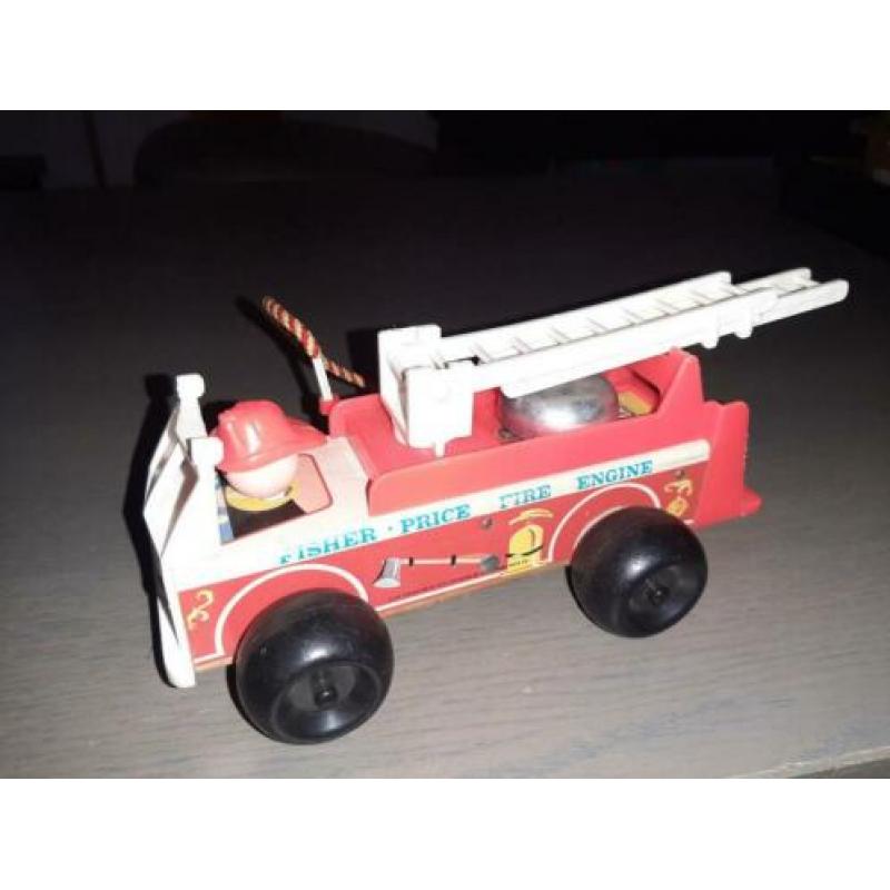 fisher price brandweer brandweerauto + bus schoolbus