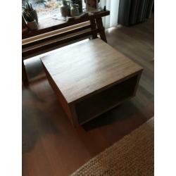 Salon tafel (Cicero) teak hout, kleur truffel