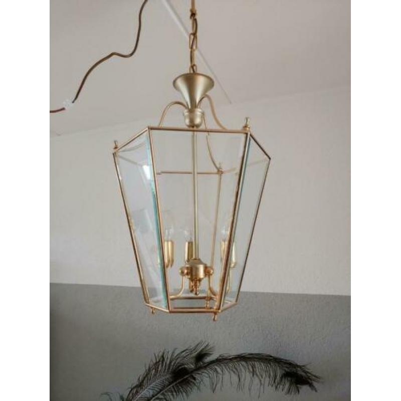 Cremasco illuminazione vintage antieke goudkleurige hanglamp