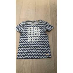 Scotch Shrunk shirt maat 128/8 blauw/grijs.