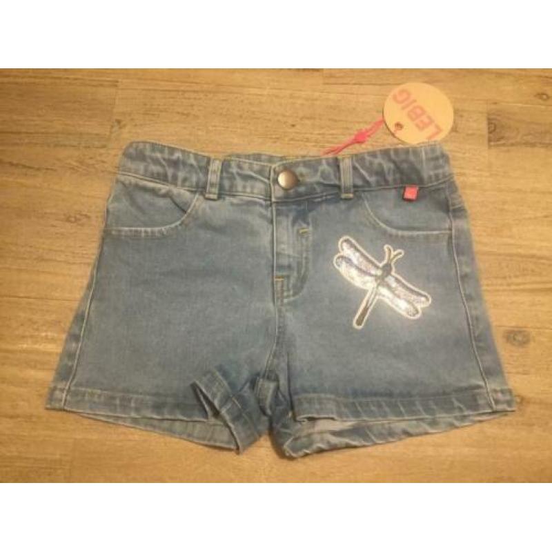 Nieuw kort spijkerbroekje jeans shorts Le Big merk 110/116