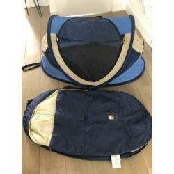 Deryan travel cot baby peuter blauw