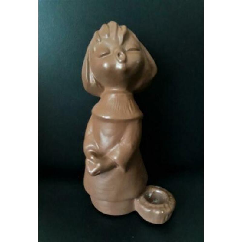 2 Goebel terracotta beeldjes / kandelaars