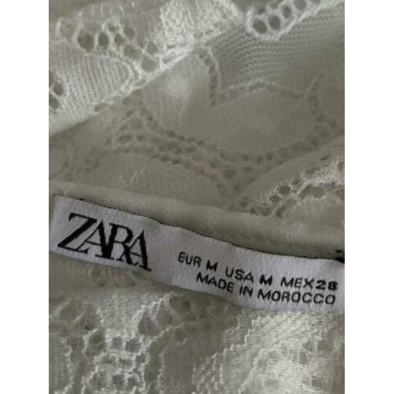 Zara jurk maat M kant of broderie