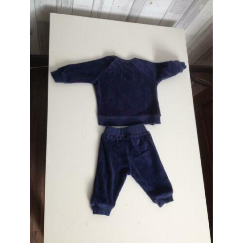 blauw fleece look jongens jogging pakjemaat 56