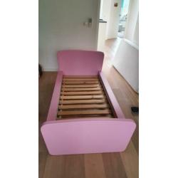 kinderbed junior/peuterbed roze voor meisjes van ikea