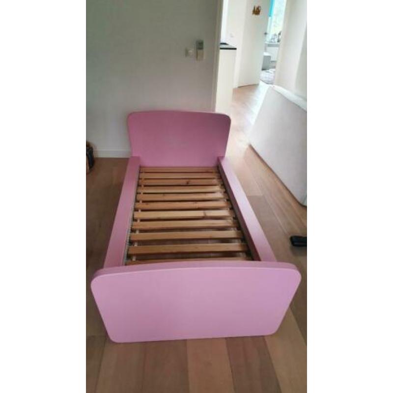 kinderbed junior/peuterbed roze voor meisjes van ikea