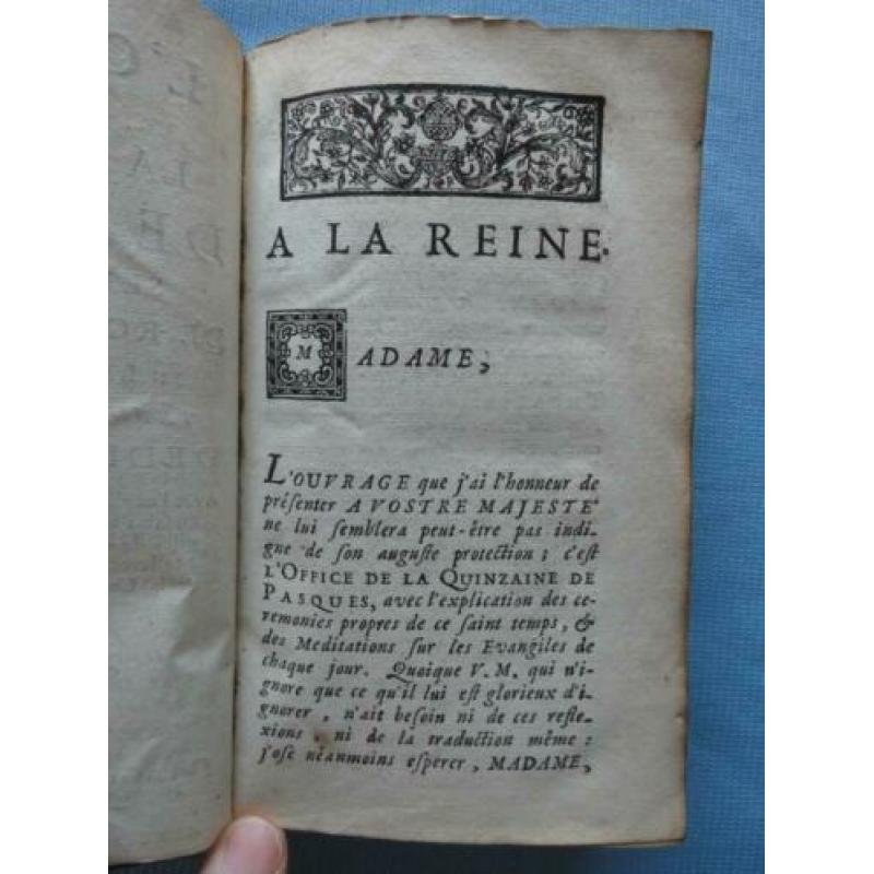 Religieus 18e Eeuws boek (1726) getiteld "Semaine Sainte"