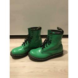 Dr Martens patent lamper groen maat 41