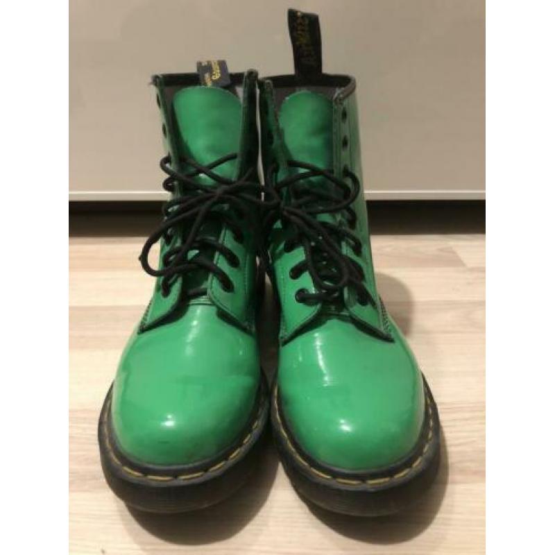 Dr Martens patent lamper groen maat 41