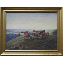 ==DEENS===Luplau Janssen 1869-1927==landschap met koeien=