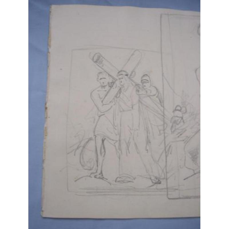 Kunst tekening J. B. Madou ca. 1820