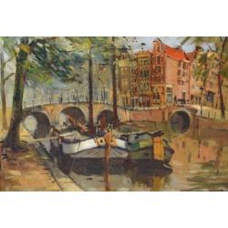 ==AMSTERDAM =op de gracht====Jan Korthals 1916-1972===