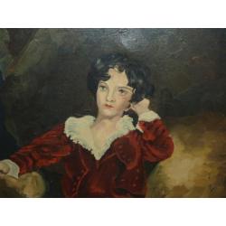 "Little Lord Fauntleroy" - Oud Schilderij van J.F. Bounding