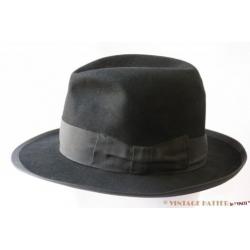 originele Vintage Gleufhoed Stetson zwart 56