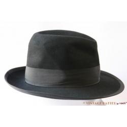 originele Vintage Gleufhoed Stetson zwart 56