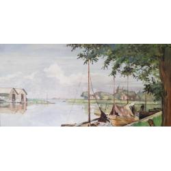 H.Van Gessel Schilderij/title:Muiderslot 32