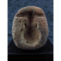 Egyptian stone mold for making faience or glass amulets