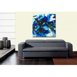 d923 Abstract modern olieverf schilderij 100x100cm